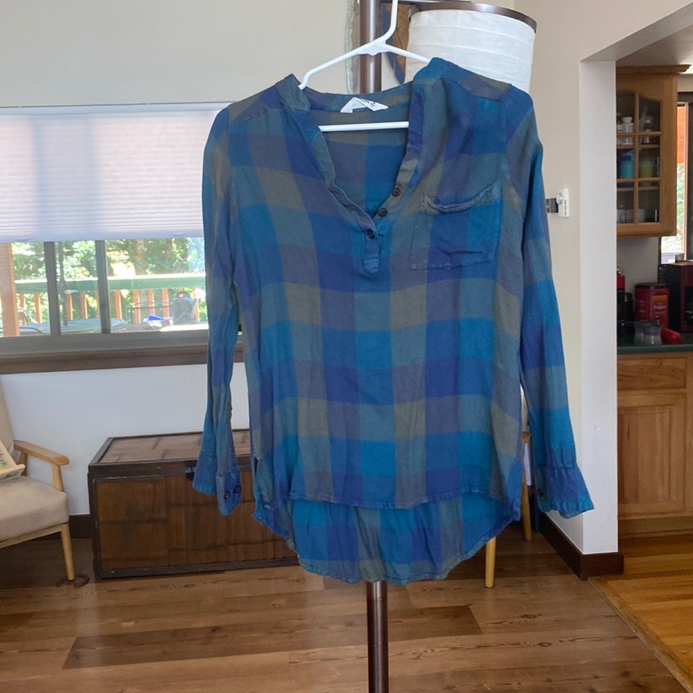 Mountain khaki plaid shirt